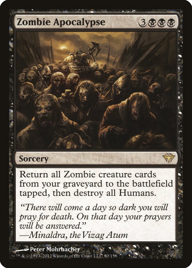 Zombie Apocalypse [Dark Ascension] Magic: The Gathering