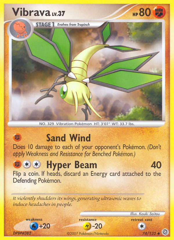 Vibrava (74/132) [Diamond & Pearl: Secret Wonders] Pokémon