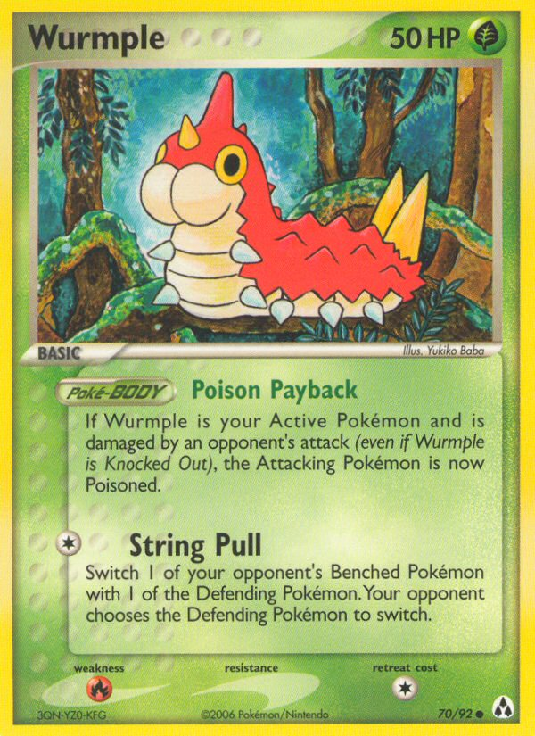 Wurmple (70/92) [EX: Legend Maker] Pokémon