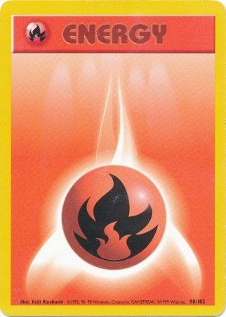 Fire Energy (98/102) [Base Set Unlimited] Pokémon