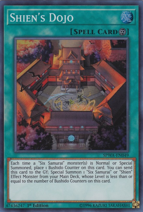 Shien's Dojo [SPWA-EN049] Super Rare Yu-Gi-Oh!