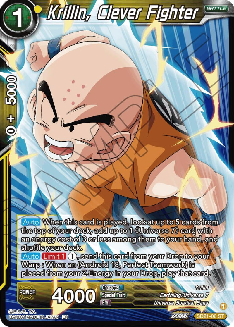 Krillin, Clever Fighter (Starter Deck Exclusive) (SD21-06) [Power Absorbed] Dragon Ball Super