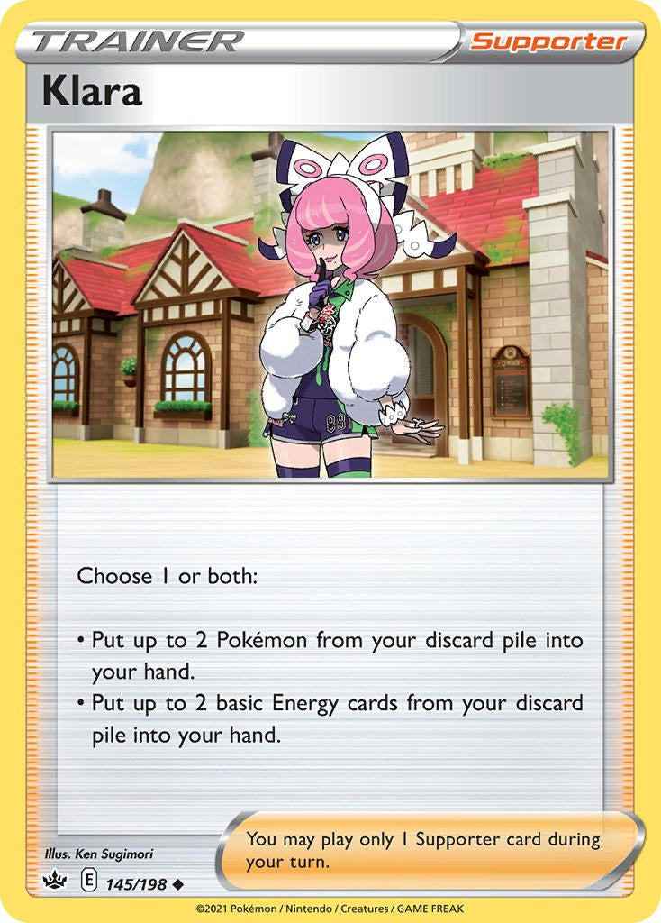 Klara (145/198) (Cosmos Foil) [Sword & Shield: Chilling Reign] Pokémon