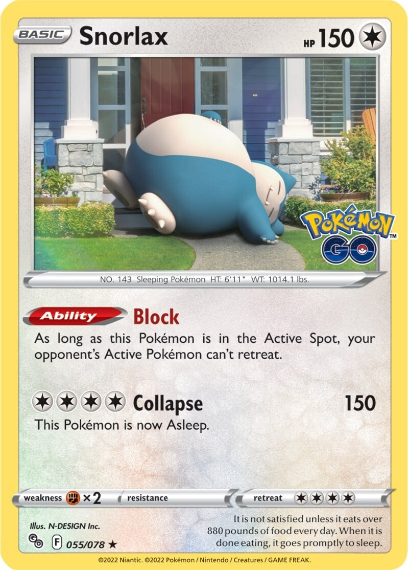 Snorlax (055/078) [Pokémon GO] Pokémon