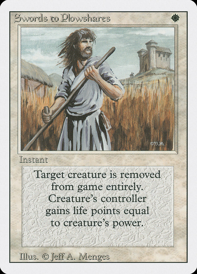 Swords to Plowshares [Revised Edition] Magic: The Gathering