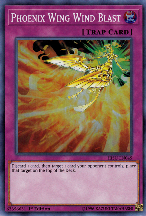 Phoenix Wing Wind Blast [HISU-EN045] Super Rare Yu-Gi-Oh!