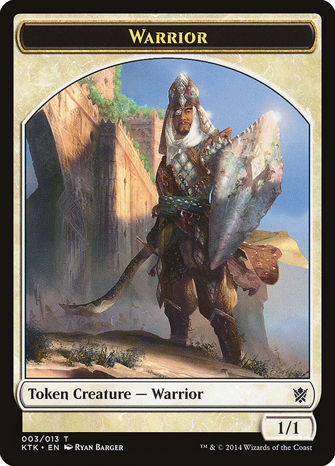 Warrior Token (003/013) [Khans of Tarkir Tokens] Magic: The Gathering