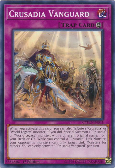 Crusadia Vanguard [CYHO-EN071] Common Yu-Gi-Oh!