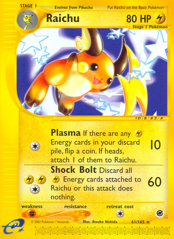 Raichu (61/165) [Expedition: Base Set] Pokémon