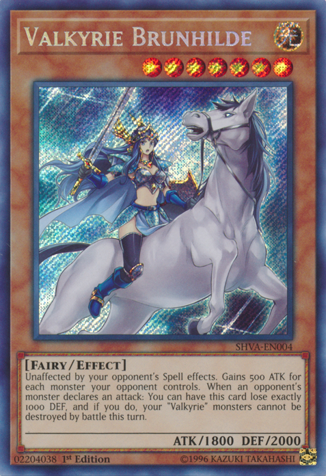 Valkyrie Brunhilde [SHVA-EN004] Secret Rare Yu-Gi-Oh!