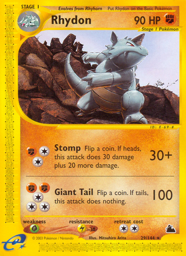Rhydon (29/144) [Skyridge] Pokémon