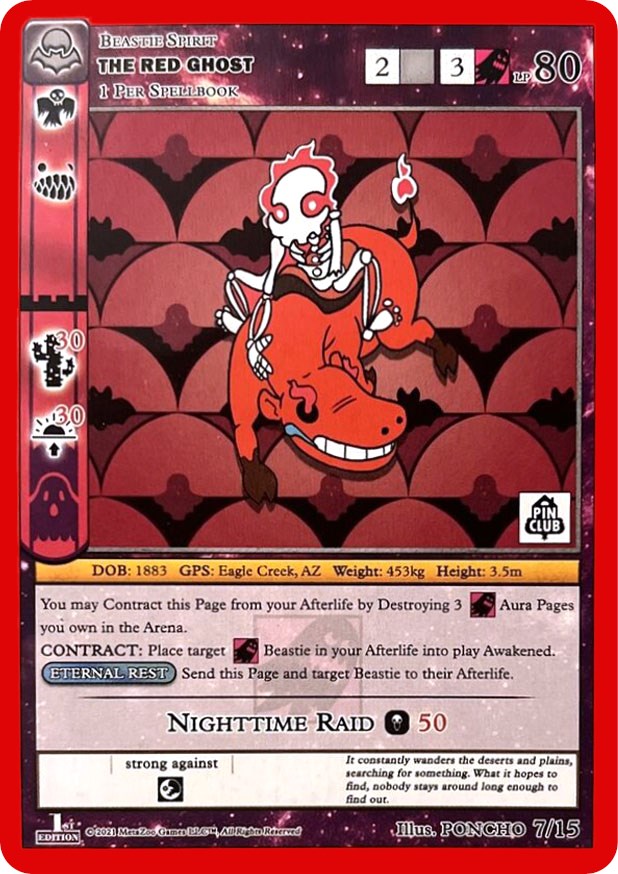 The Red Ghost (Nightfall Mystery Collection 1st Edition) [Cryptid Nation: Nightfall Mystery Collection] Metazoo