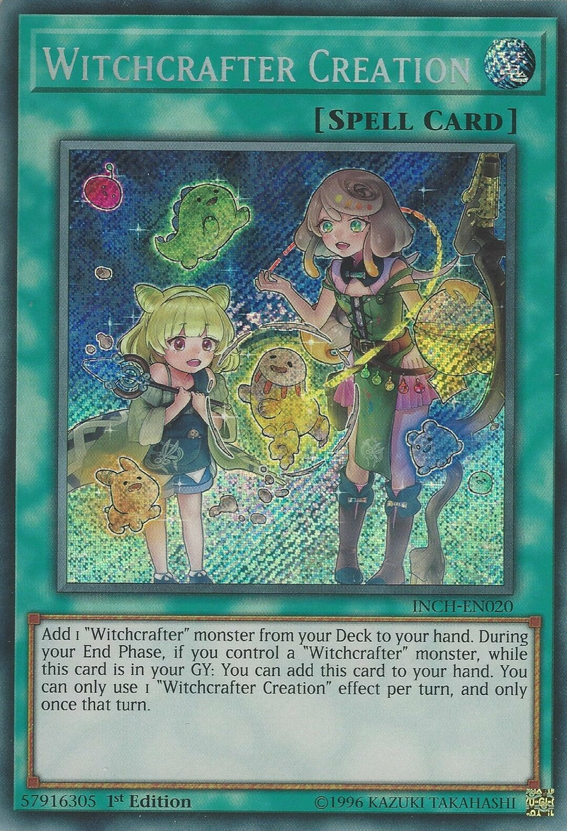 Witchcrafter Creation [INCH-EN020] Secret Rare Yu-Gi-Oh!