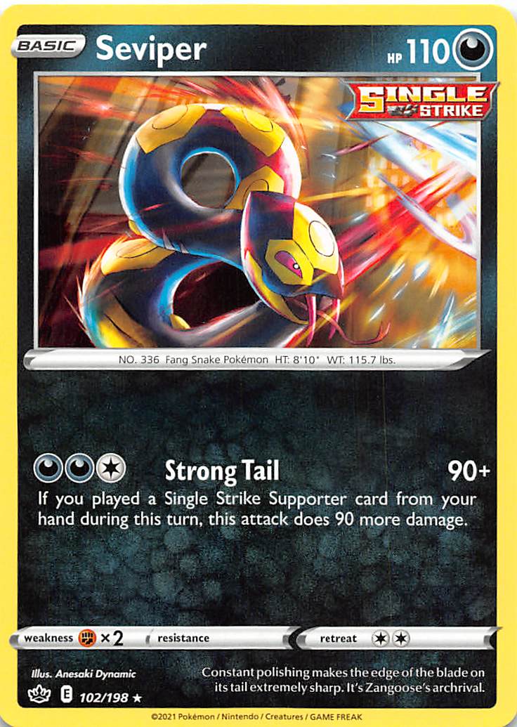 Seviper (102/198) [Sword & Shield: Chilling Reign] Pokémon