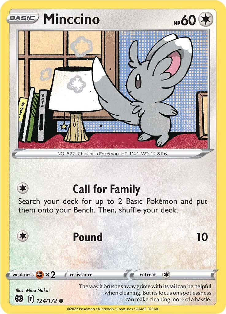 Minccino (124/172) [Sword & Shield: Brilliant Stars] Pokémon