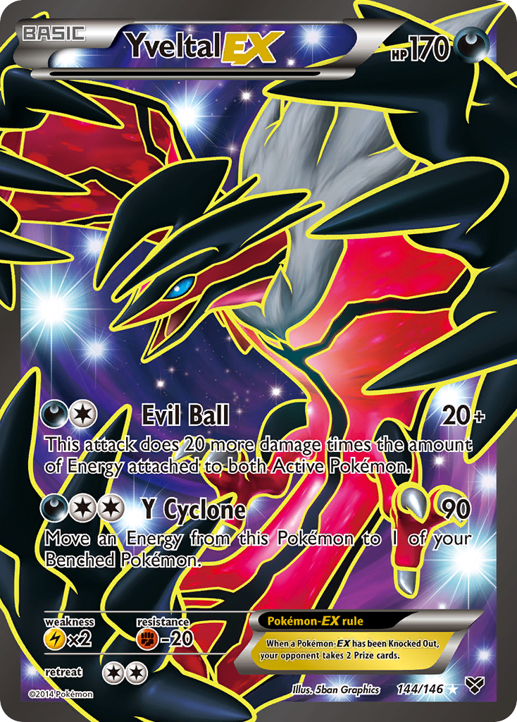 Yveltal EX (144/146) [XY: Base Set] Pokémon