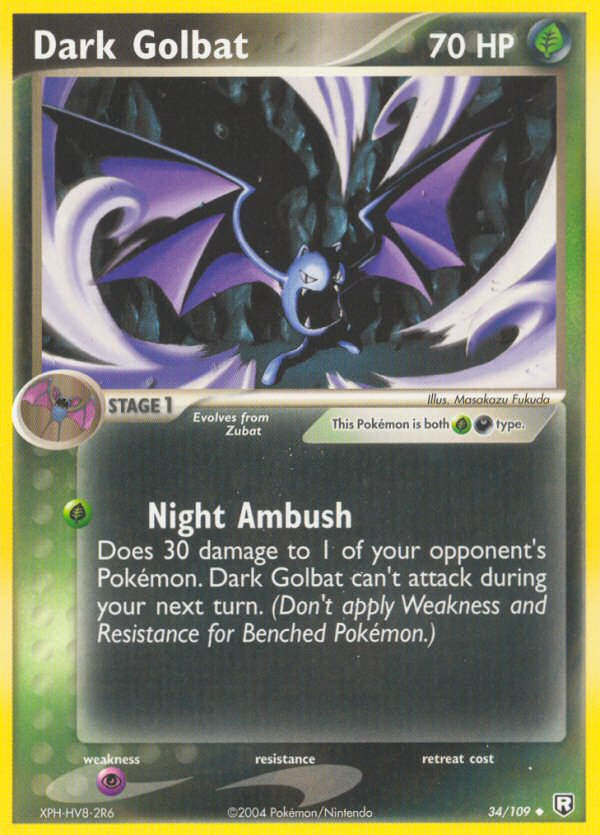 Dark Golbat (34/109) [EX: Team Rocket Returns] Pokémon