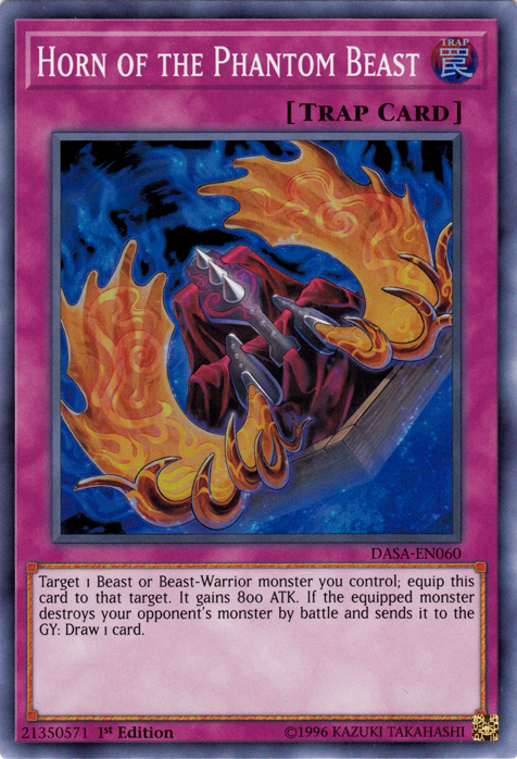 Horn of the Phantom Beast [DASA-EN060] Super Rare Yu-Gi-Oh!