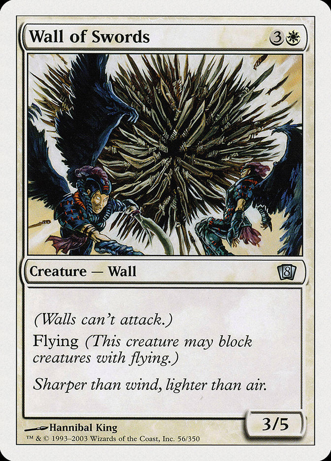 Wall of Swords [Eighth Edition] Magic: The Gathering