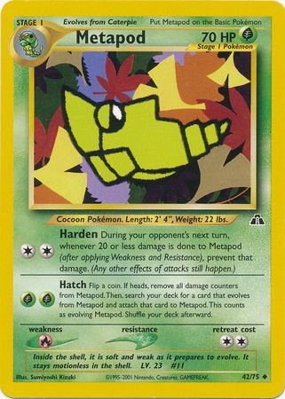 Metapod (42/75) [Neo Discovery Unlimited] Pokémon