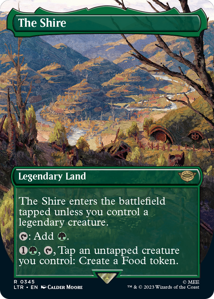 The Shire (Borderless Alternate Art) [The Lord of the Rings: Tales of Middle-Earth] Magic: The Gathering