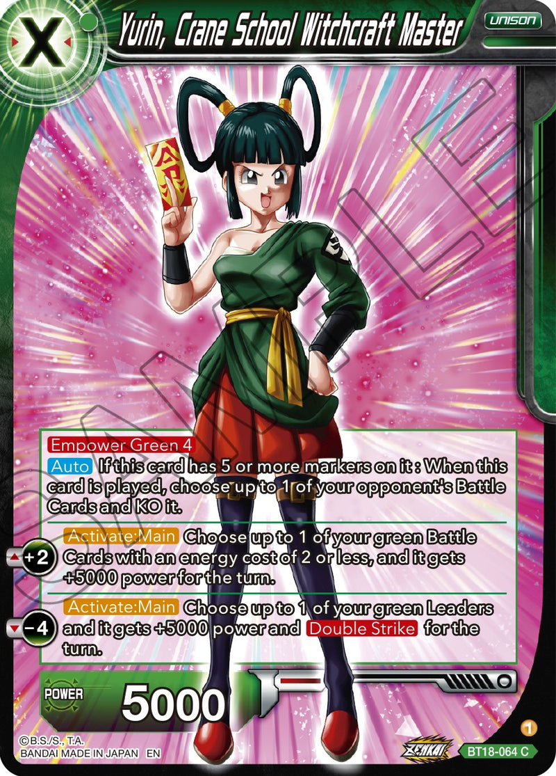 Yurin, Crane School Witchcraft Master (BT18-064) [Dawn of the Z-Legends] Dragon Ball Super