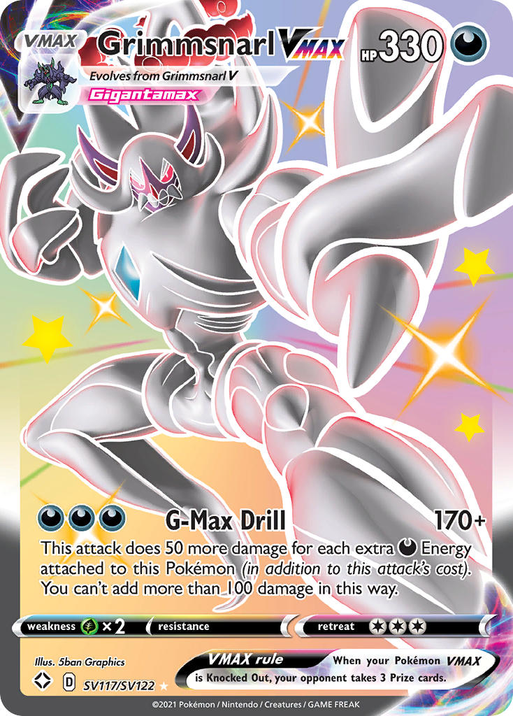 Grimmsnarl VMAX (SV117/SV122) [Sword & Shield: Shining Fates] Pokémon