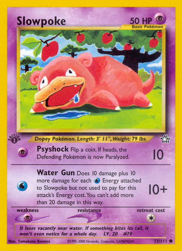 Slowpoke (73/111) [Neo Genesis 1st Edition] Pokémon