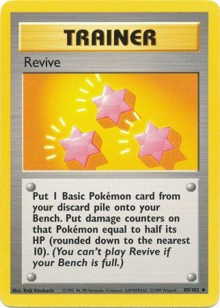 Revive (89/102) [Base Set Unlimited] Pokémon