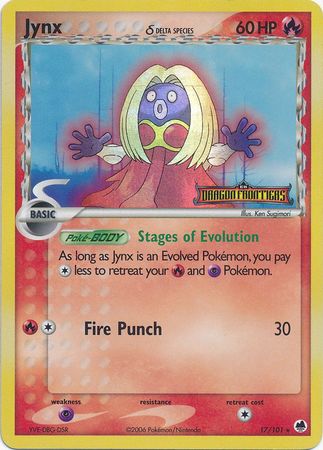 Jynx (17/101) (Delta Species) (Stamped) [EX: Dragon Frontiers] Pokémon