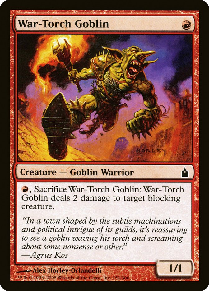 War-Torch Goblin [Ravnica: City of Guilds] Magic: The Gathering