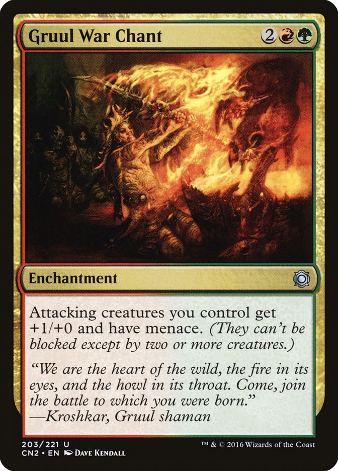 Gruul War Chant [Conspiracy: Take the Crown] Magic: The Gathering