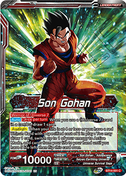 Son Gohan // Son Gohan, the Power of Duty (BT14-001) [Cross Spirits] Dragon Ball Super