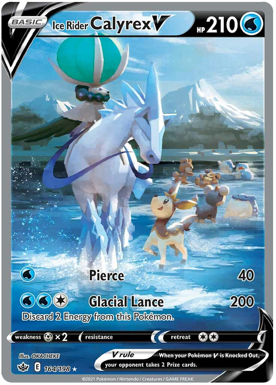 Ice Rider Calyrex V (164/198) [Sword & Shield: Chilling Reign] Pokémon