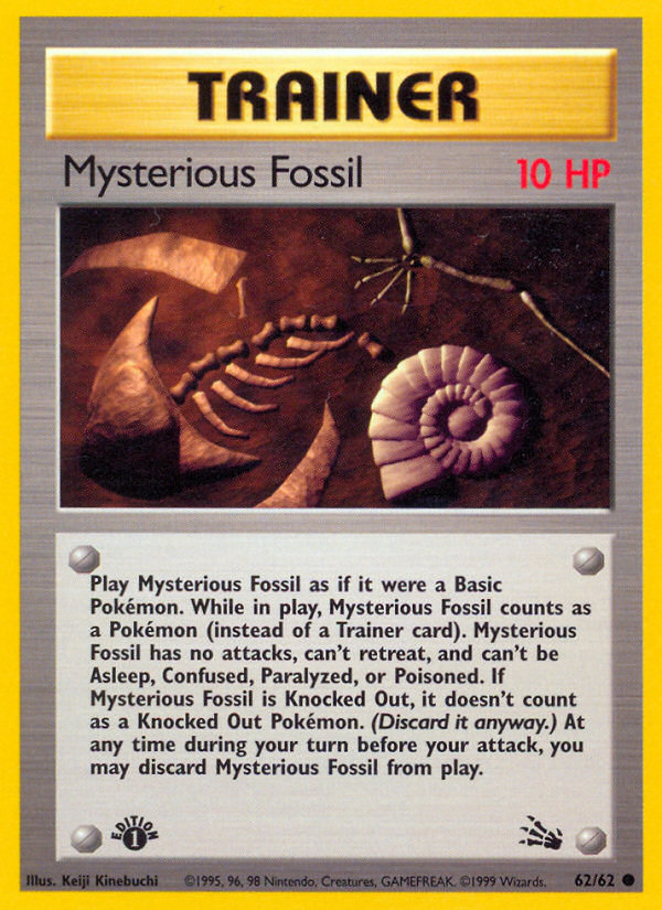Mysterious Fossil (62/62) [Fossil 1st Edition] Pokémon