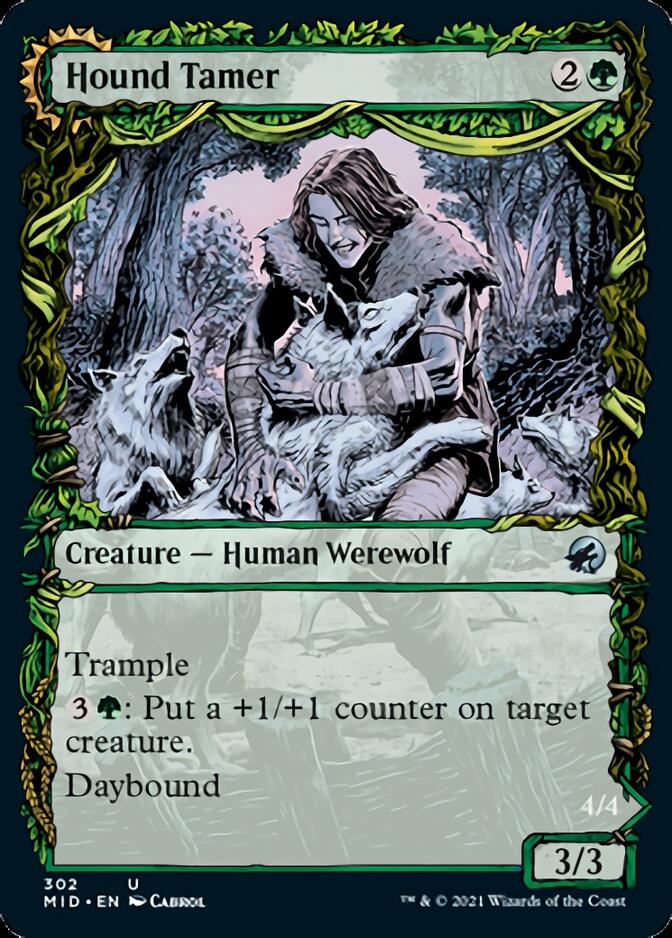 Hound Tamer // Untamed Pup (Showcase Equinox) [Innistrad: Midnight Hunt] Magic: The Gathering