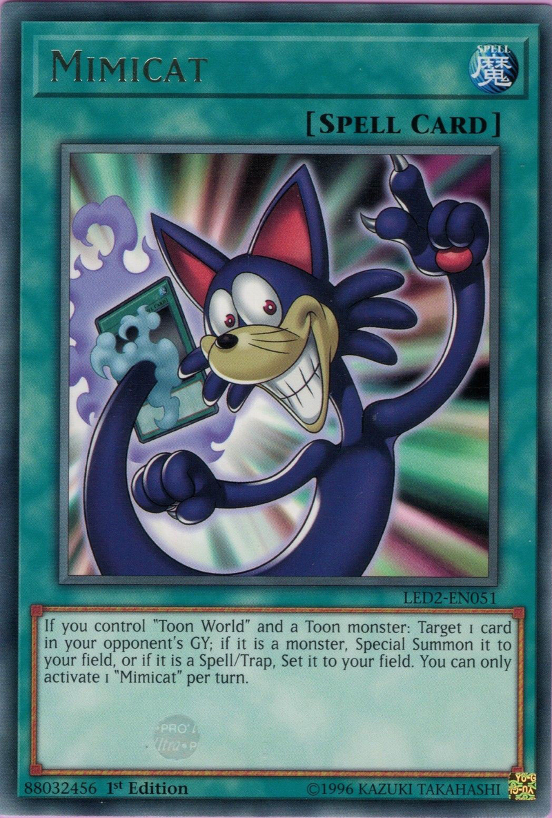 Mimicat [LED2-EN051] Rare Yu-Gi-Oh!