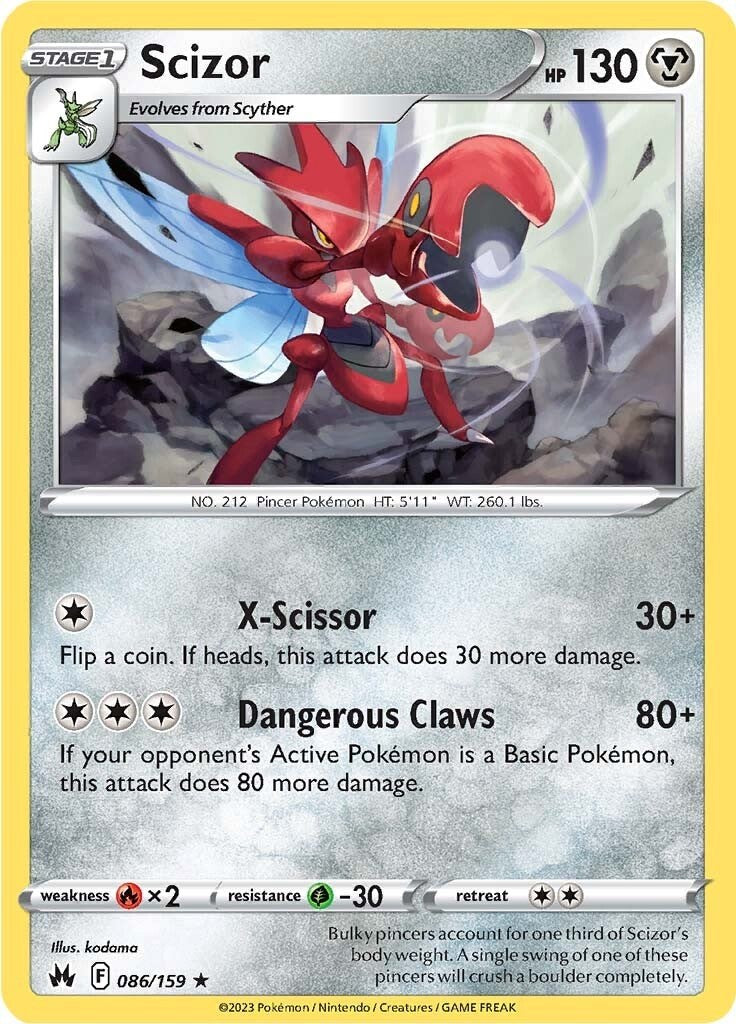 Scizor (086/159) [Sword & Shield: Crown Zenith] Pokémon