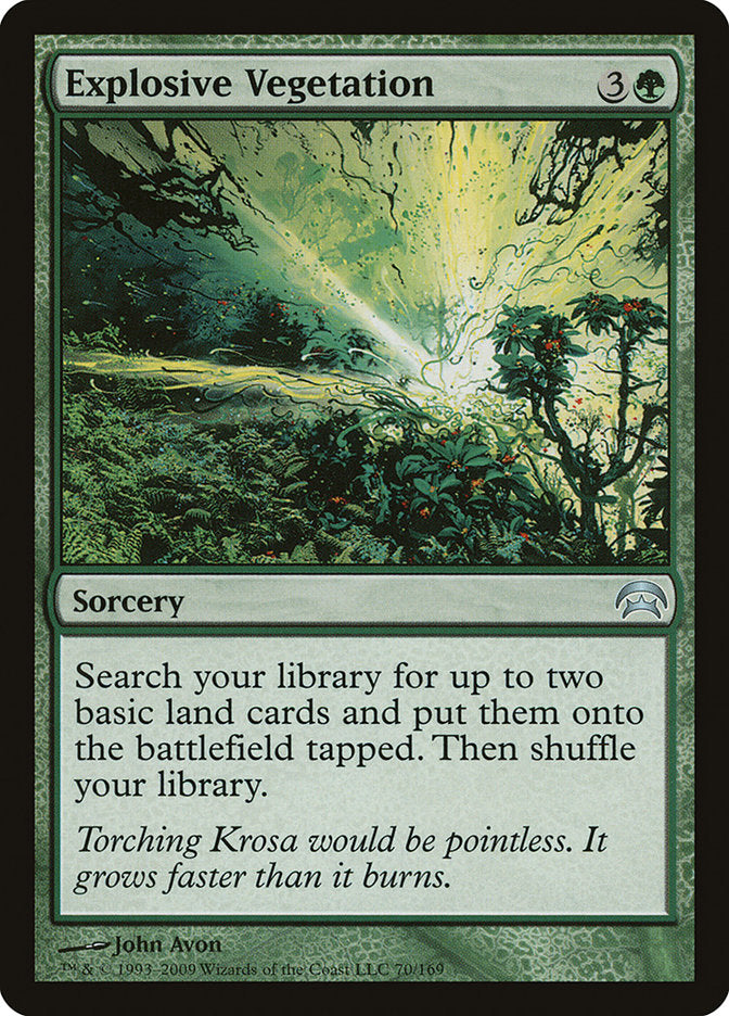 Explosive Vegetation [Planechase] Magic: The Gathering