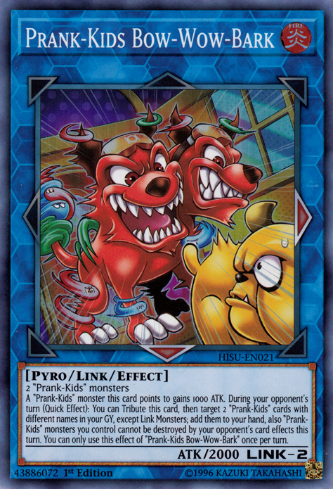 Prank-Kids Bow-Wow-Bark [HISU-EN021] Super Rare Yu-Gi-Oh!