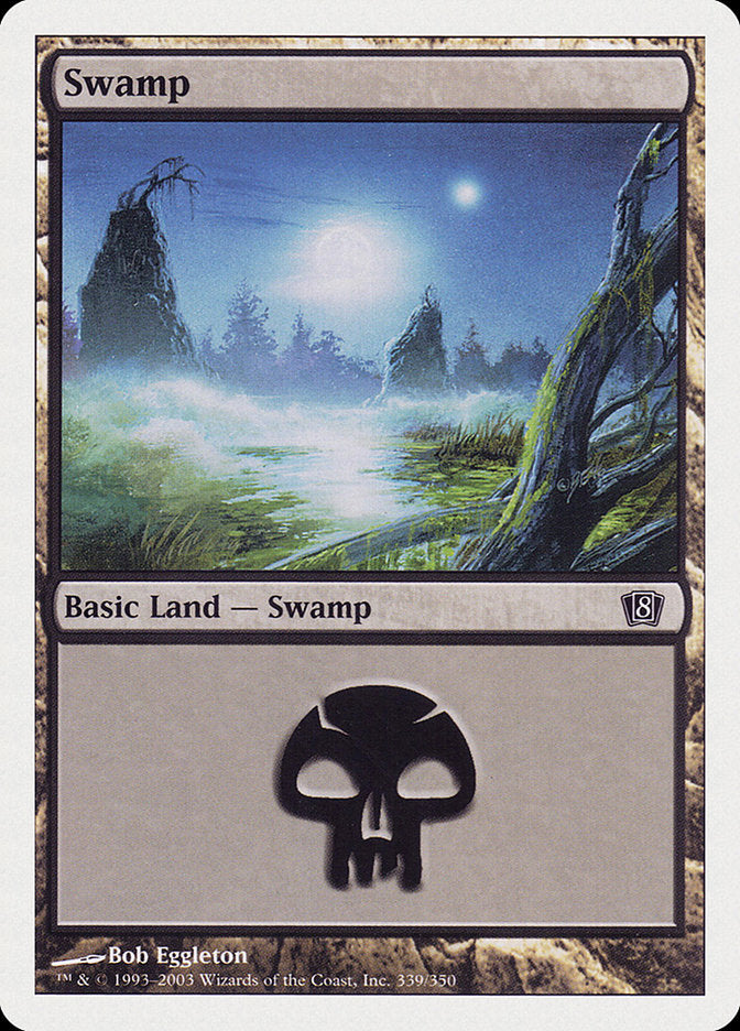 Swamp (339) [Eighth Edition] Magic: The Gathering