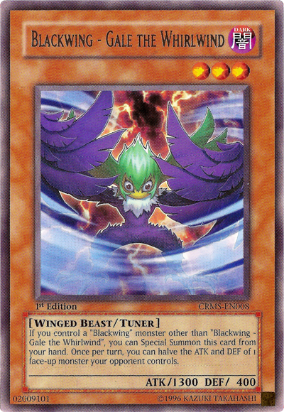 Blackwing - Gale the Whirlwind [CRMS-EN008] Rare Yu-Gi-Oh!