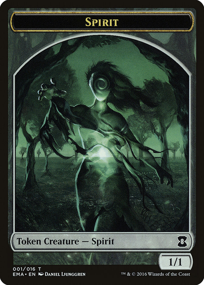 Spirit Token (001/016) [Eternal Masters Tokens] Magic: The Gathering