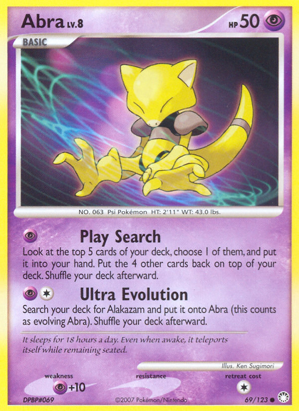 Abra (69/123) [Diamond & Pearl: Mysterious Treasures] Pokémon