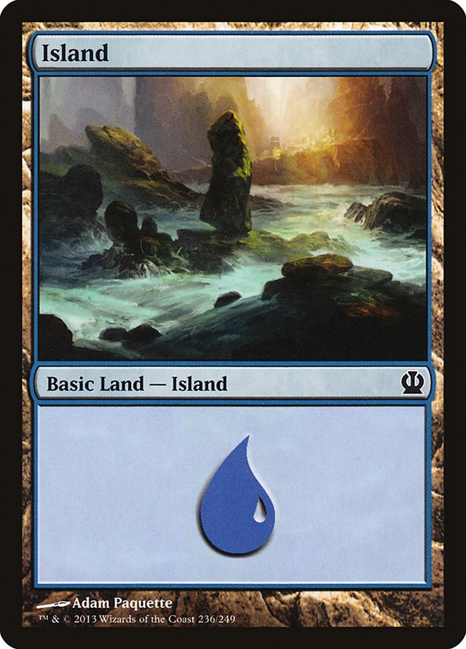 Island (236) [Theros] Magic: The Gathering