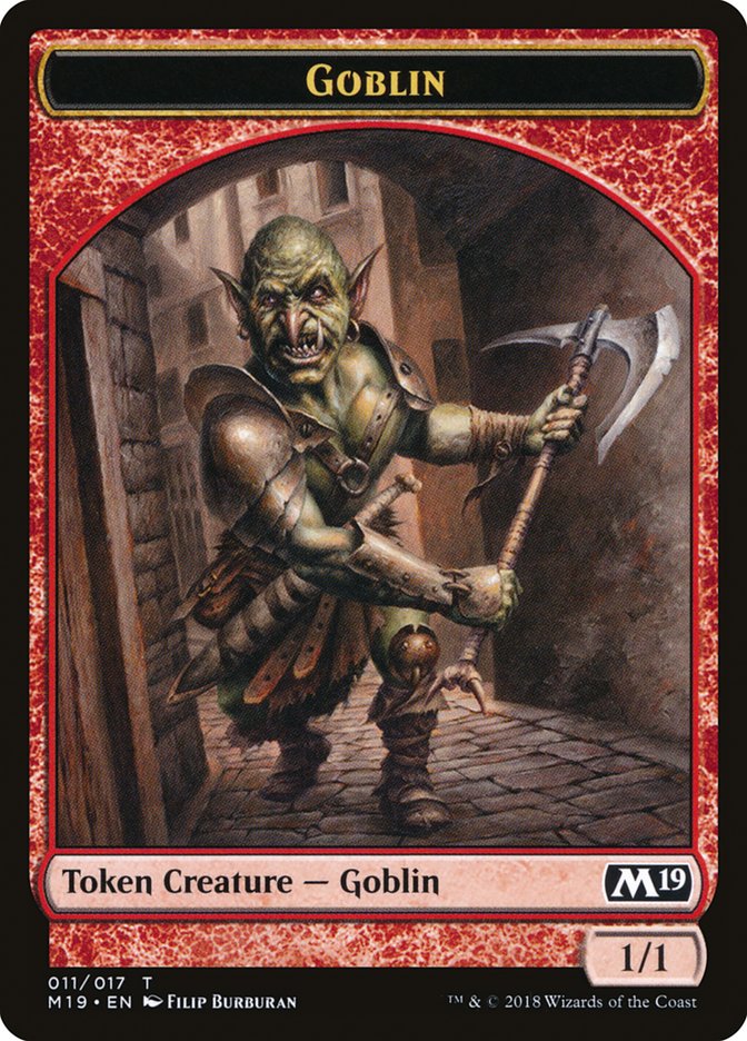 Zombie // Goblin Double-Sided Token (Game Night) [Core Set 2019 Tokens] Magic: The Gathering