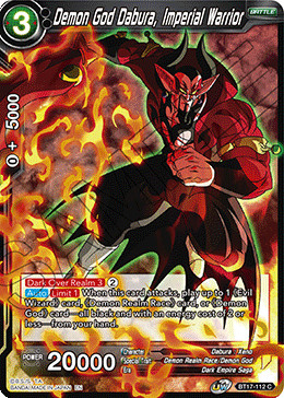 Demon God Dabura, Imperial Warrior (BT17-112) [Ultimate Squad] Dragon Ball Super