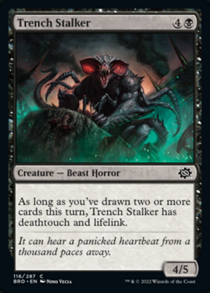 Trench Stalker [The Brothers' War] Magic: The Gathering