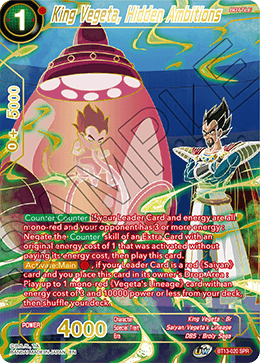 King Vegeta, Hidden Ambitions (Special Rare) (BT13-020) [Supreme Rivalry] Dragon Ball Super
