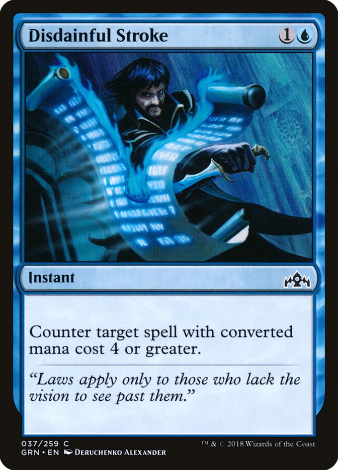 Disdainful Stroke [Guilds of Ravnica] Magic: The Gathering